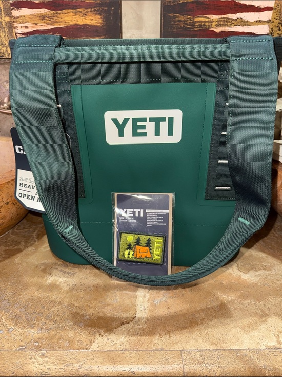 Yeti Handbags - Yeti Camino 20 tote-black forest green with patch